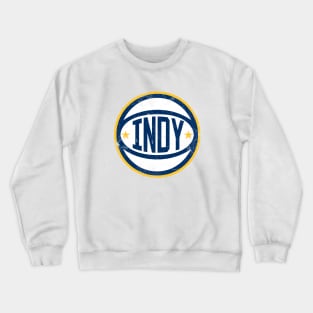 Indy Retro Ball - White Crewneck Sweatshirt